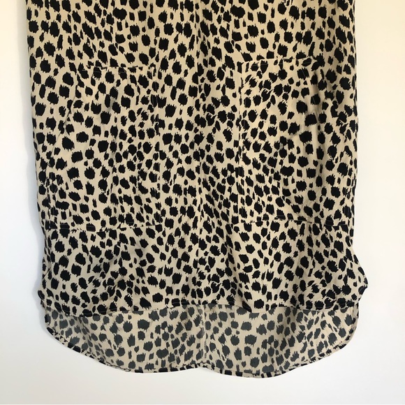 Madewell Morningside Shift Dress Leopard Sketch Size M Animal Print Short Sleeve - Picture 6 of 14